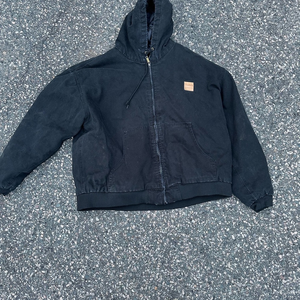 Carhartt Men's Black Hooded Jacket